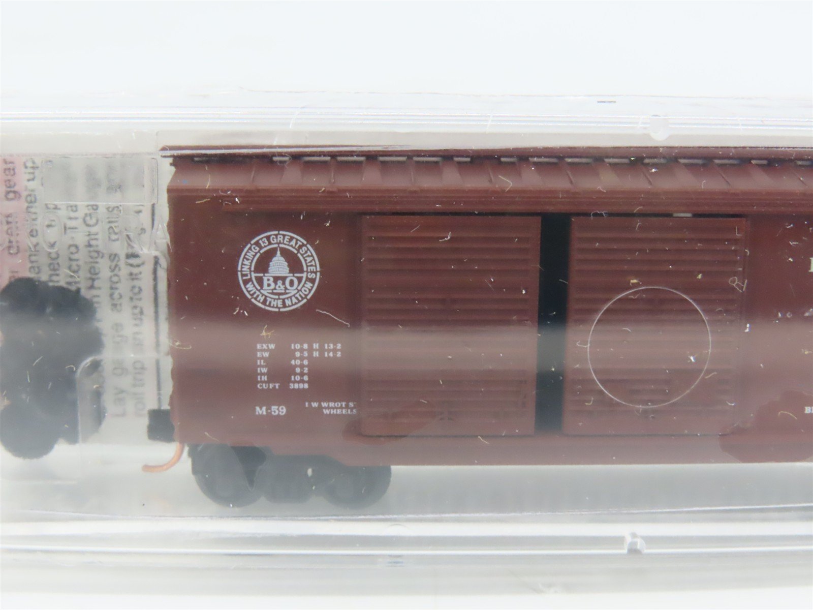 N Scale Micro-Trains MTL 23040 B&O Baltimore & Ohio 40' Box Car #298895