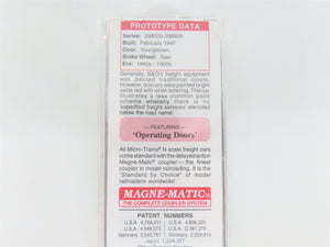 N Scale Micro-Trains MTL 23040 B&O Baltimore & Ohio 40' Box Car #298895