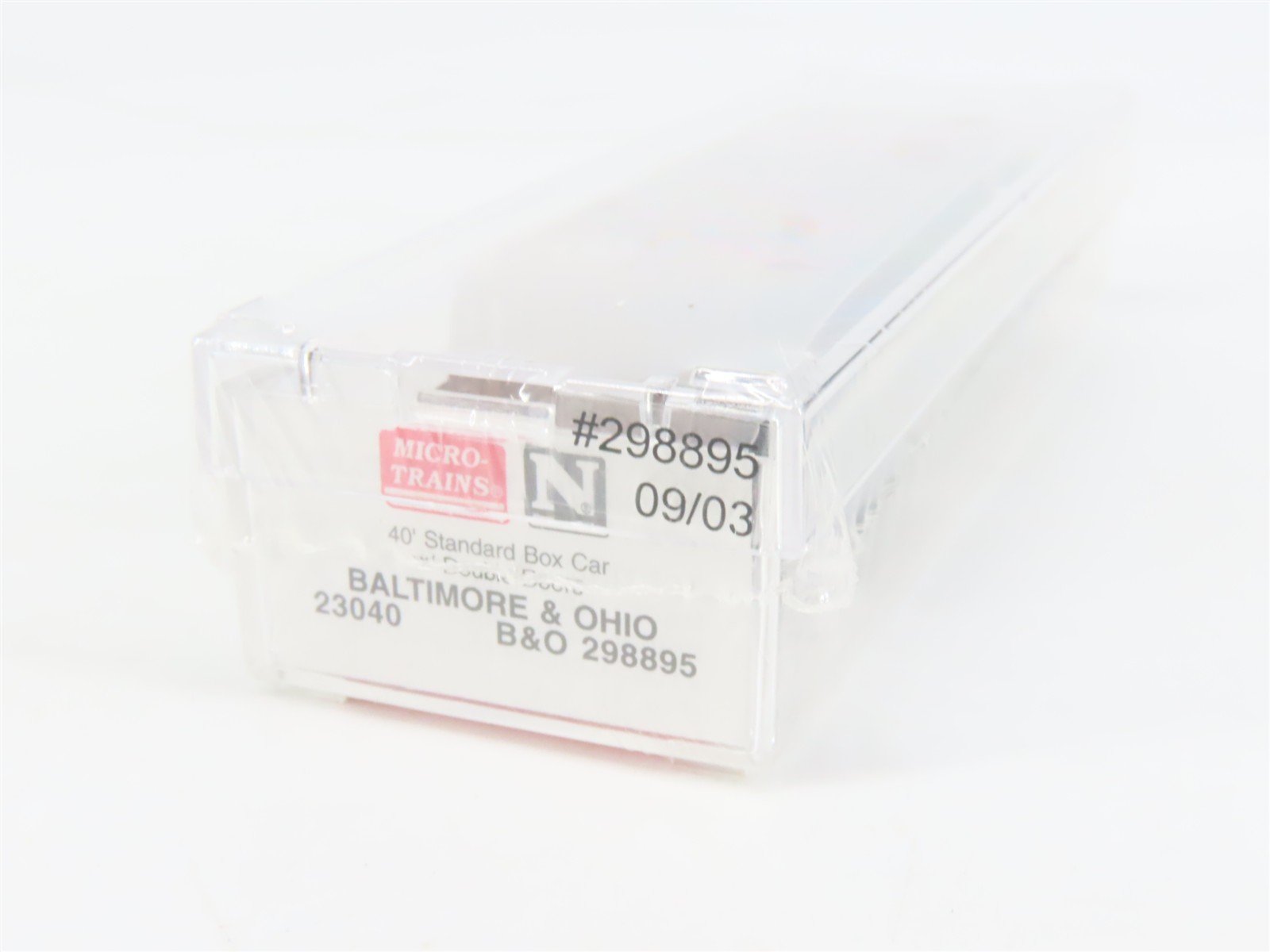 N Scale Micro-Trains MTL 23040 B&O Baltimore & Ohio 40' Box Car #298895