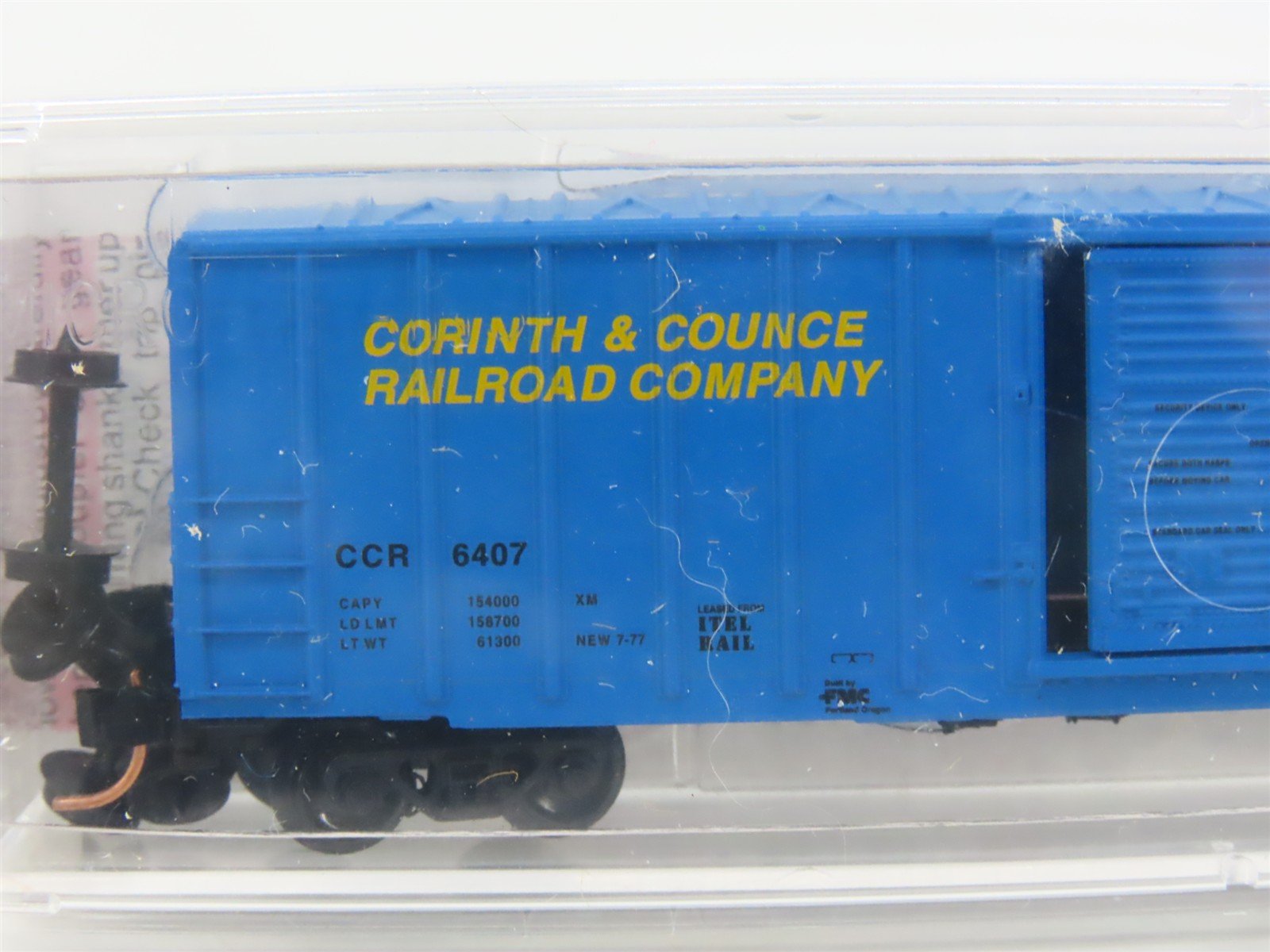 N Scale Micro-Trains MTL 25140 CCR Corinth & Counce 50' Rib Side Box Car #6407