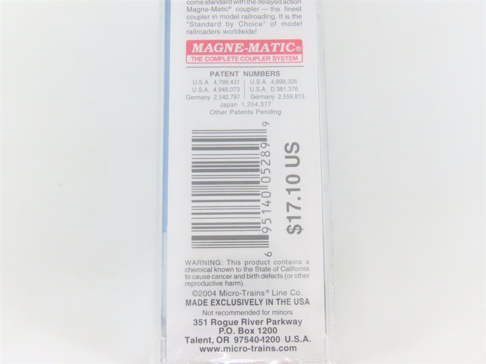 N Scale Micro-Trains MTL 25140 CCR Corinth & Counce 50' Rib Side Box Car #6407