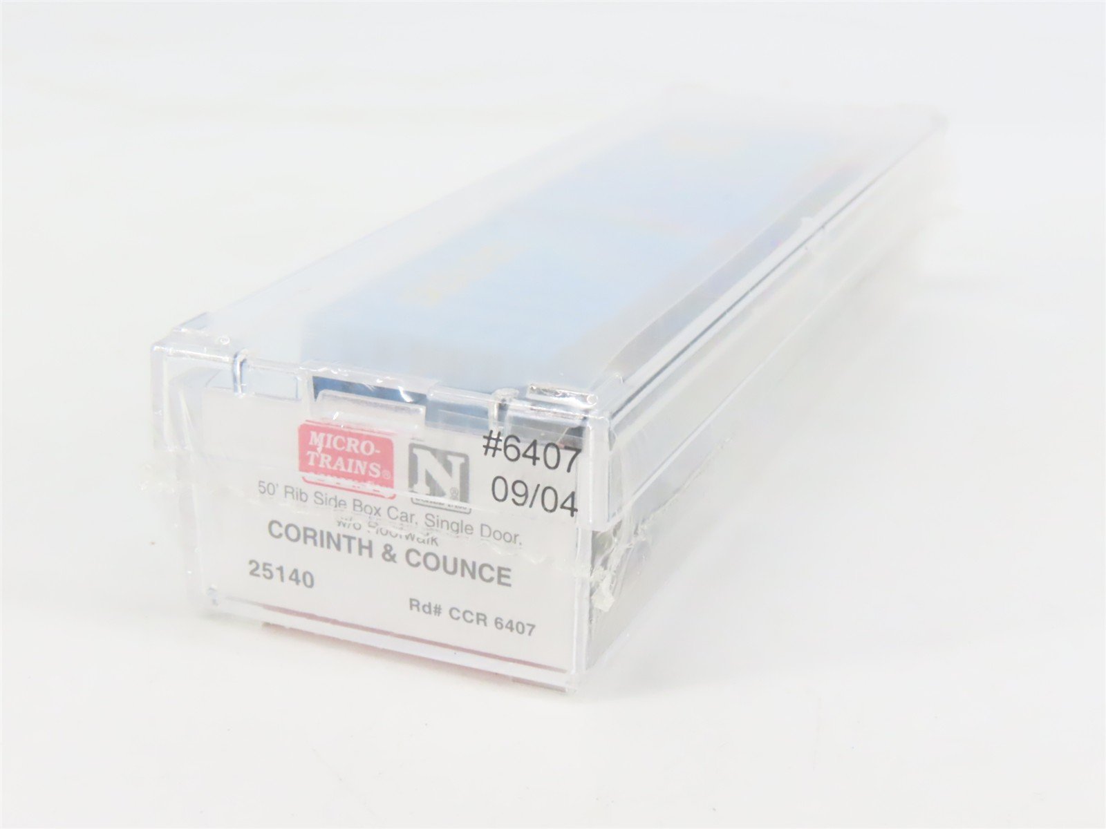 N Scale Micro-Trains MTL 25140 CCR Corinth & Counce 50' Rib Side Box Car #6407