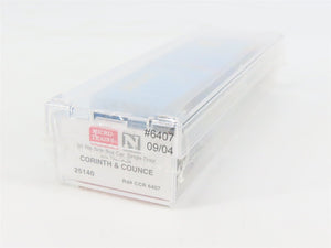 N Scale Micro-Trains MTL 25140 CCR Corinth & Counce 50' Rib Side Box Car #6407