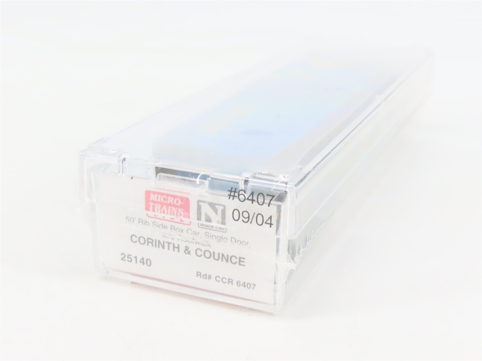 N Scale Micro-Trains MTL 25140 CCR Corinth & Counce 50' Rib Side Box Car #6407