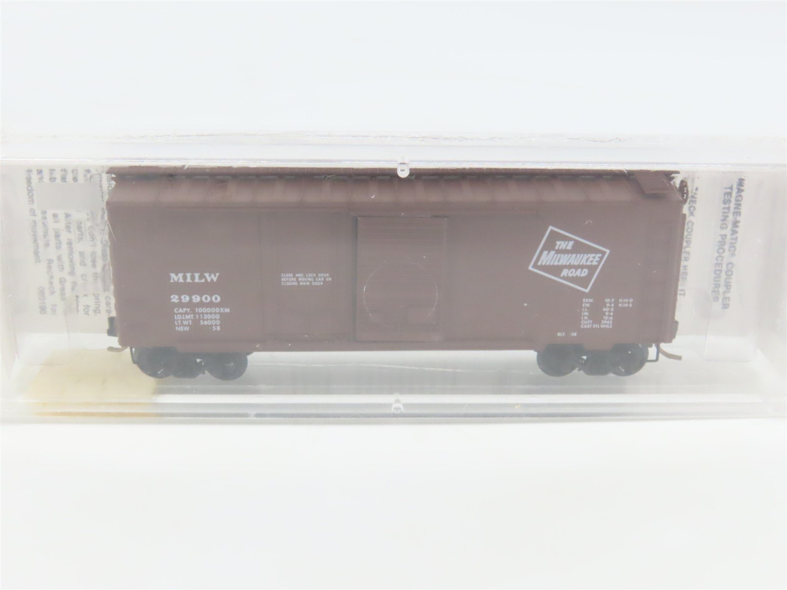 N Scale Micro-Trains MTL 22180 MILW Milwaukee Road 40' Box Car #29900