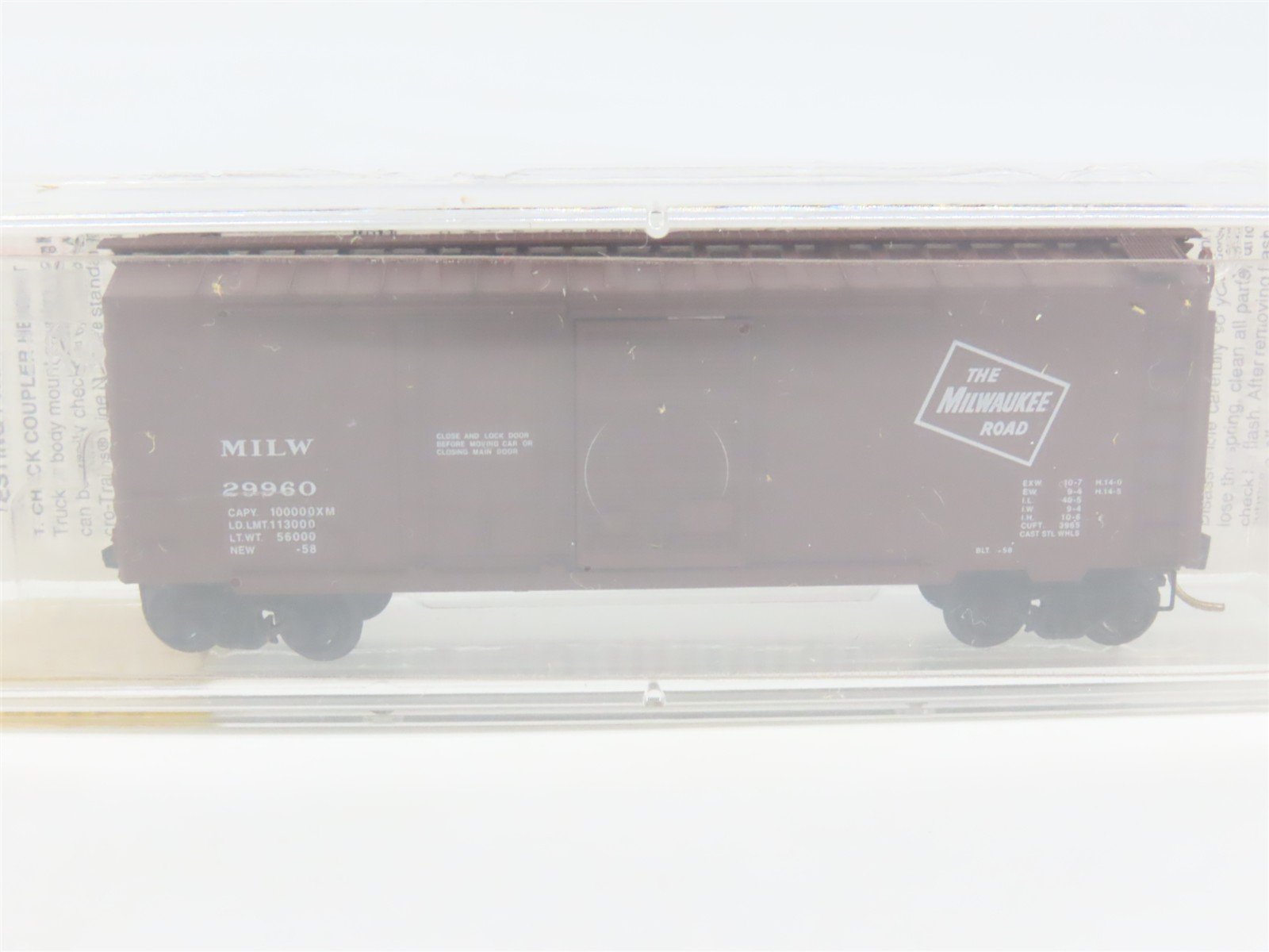 N Scale Micro-Trains MTL 22180 MILW Milwaukee Road 40' Box Car #29960