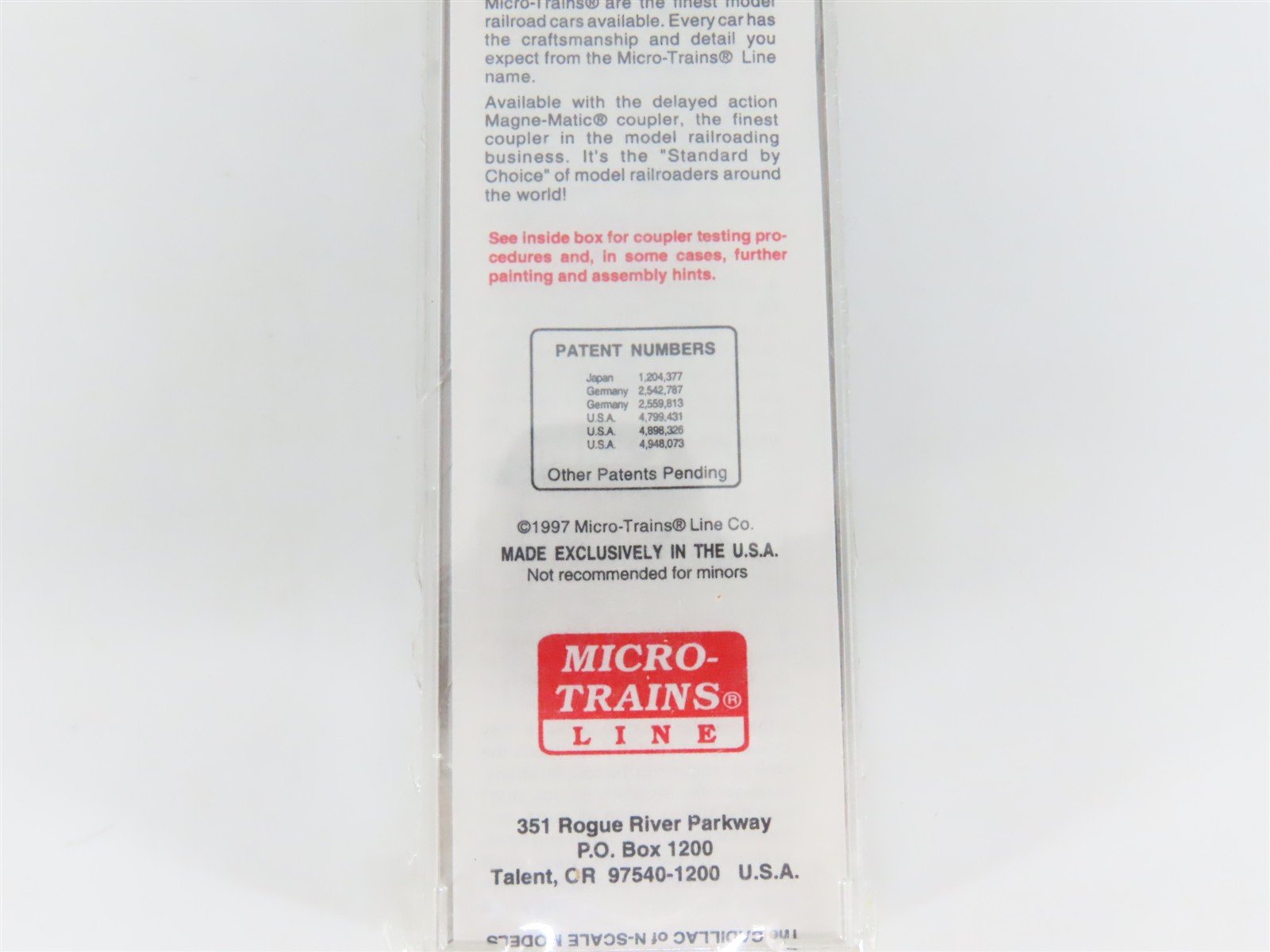 N Scale Micro-Trains MTL 22180 MILW Milwaukee Road 40' Box Car #29960