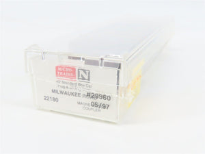 N Scale Micro-Trains MTL 22180 MILW Milwaukee Road 40' Box Car #29960