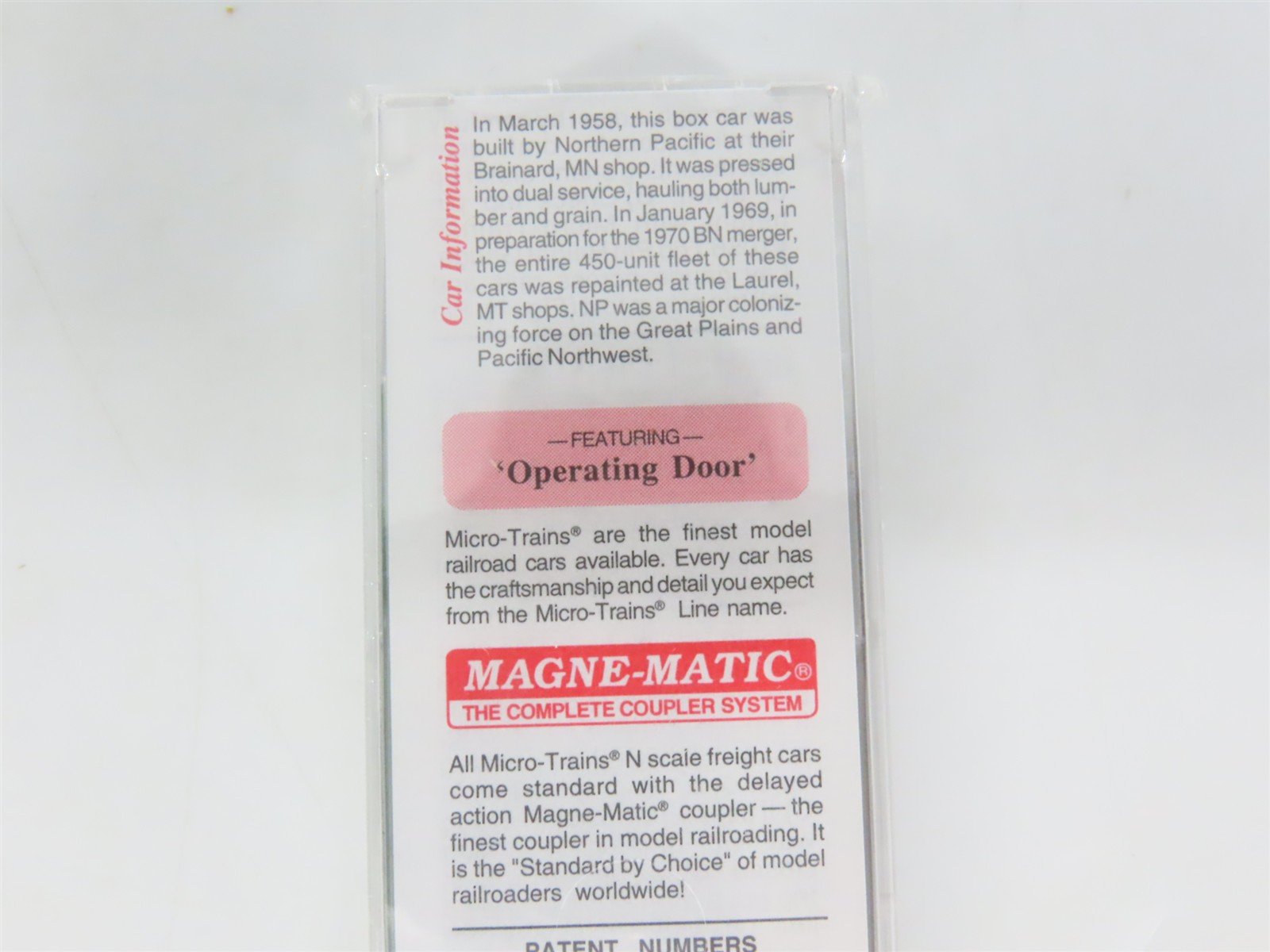 N Scale Micro-Trains MTL 22090 NP Northern Pacific 40' Box Car #8133