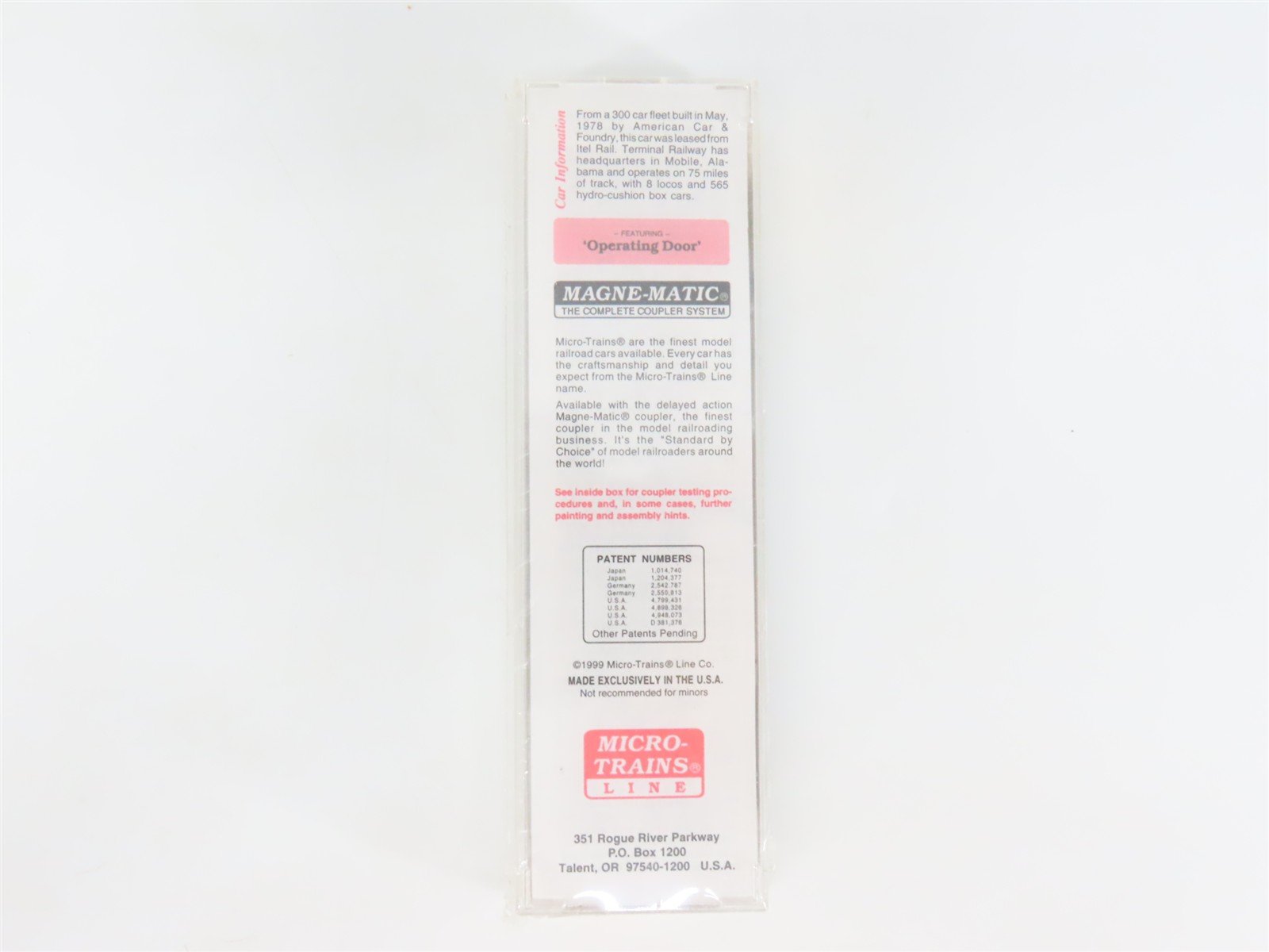 N Micro-Trains MTL 25160 TASD Terminal Railway Alabama State Docks 50' Box Car