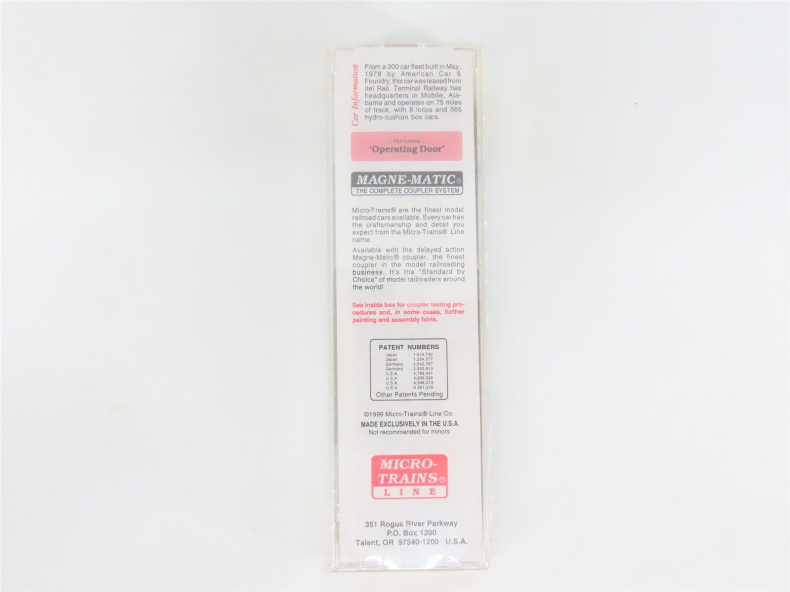 N Micro-Trains MTL 25160 TASD Terminal Railway Alabama State Docks 50' Box Car