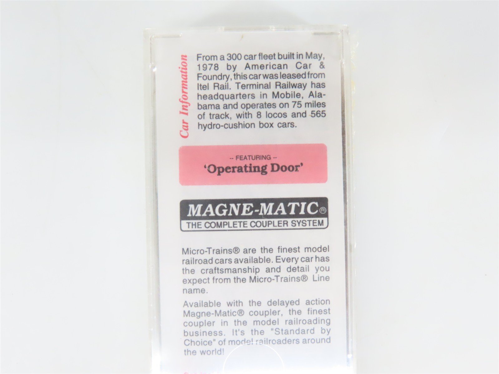 N Micro-Trains MTL 25160 TASD Terminal Railway Alabama State Docks 50' Box Car