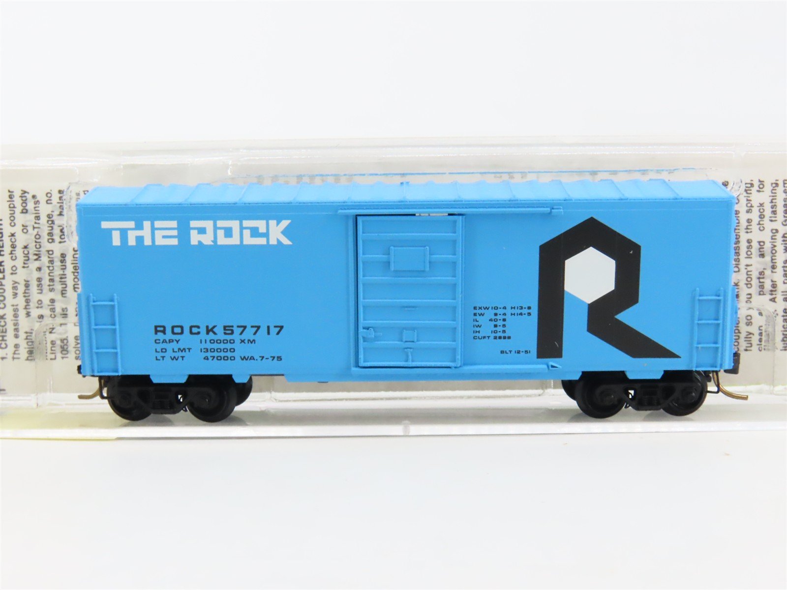 N Scale Micro-Trains MTL 24010 ROCK The Rock 40' Single Door Box Car #57717