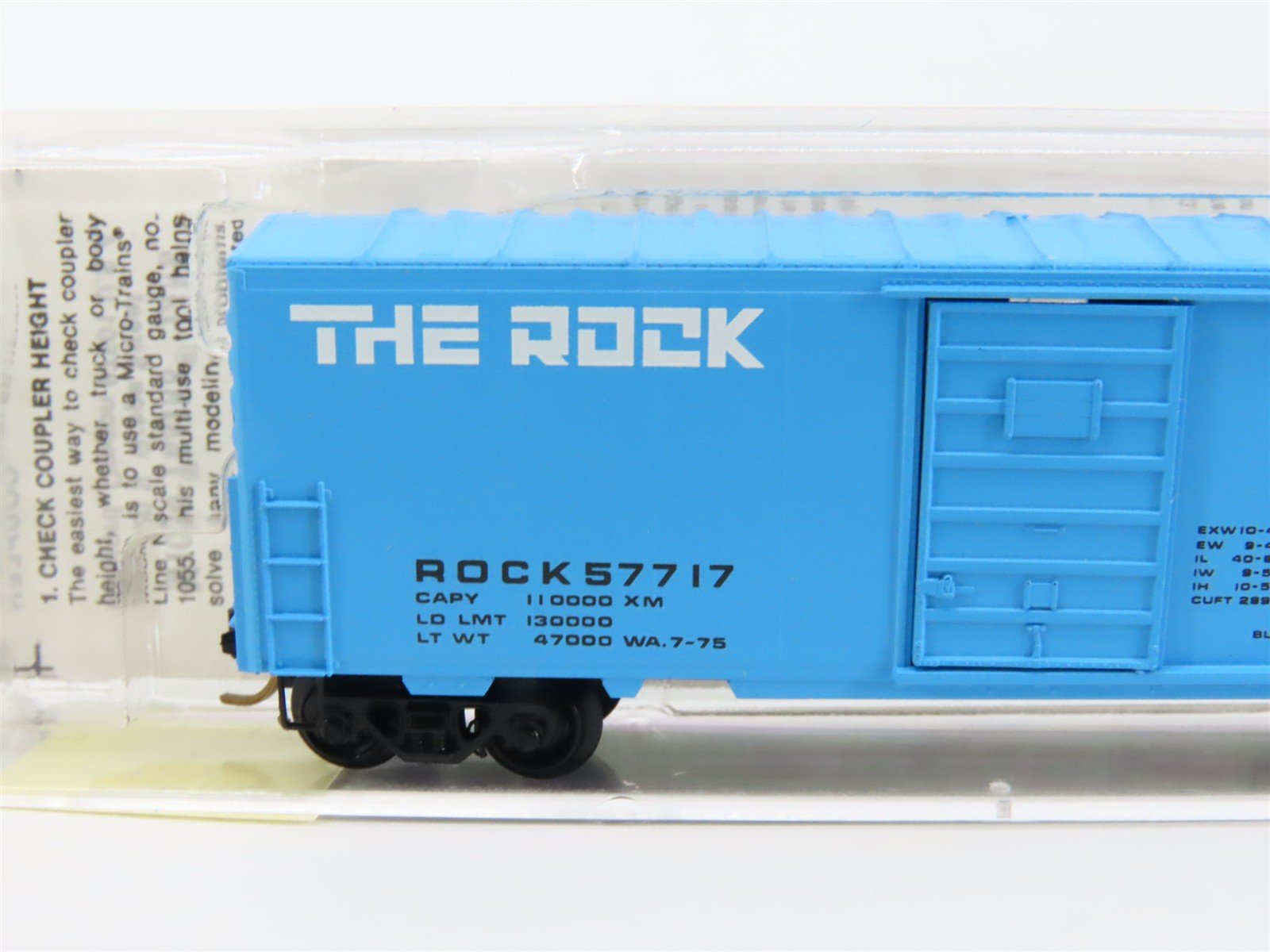 N Scale Micro-Trains MTL 24010 ROCK The Rock 40' Single Door Box Car #57717