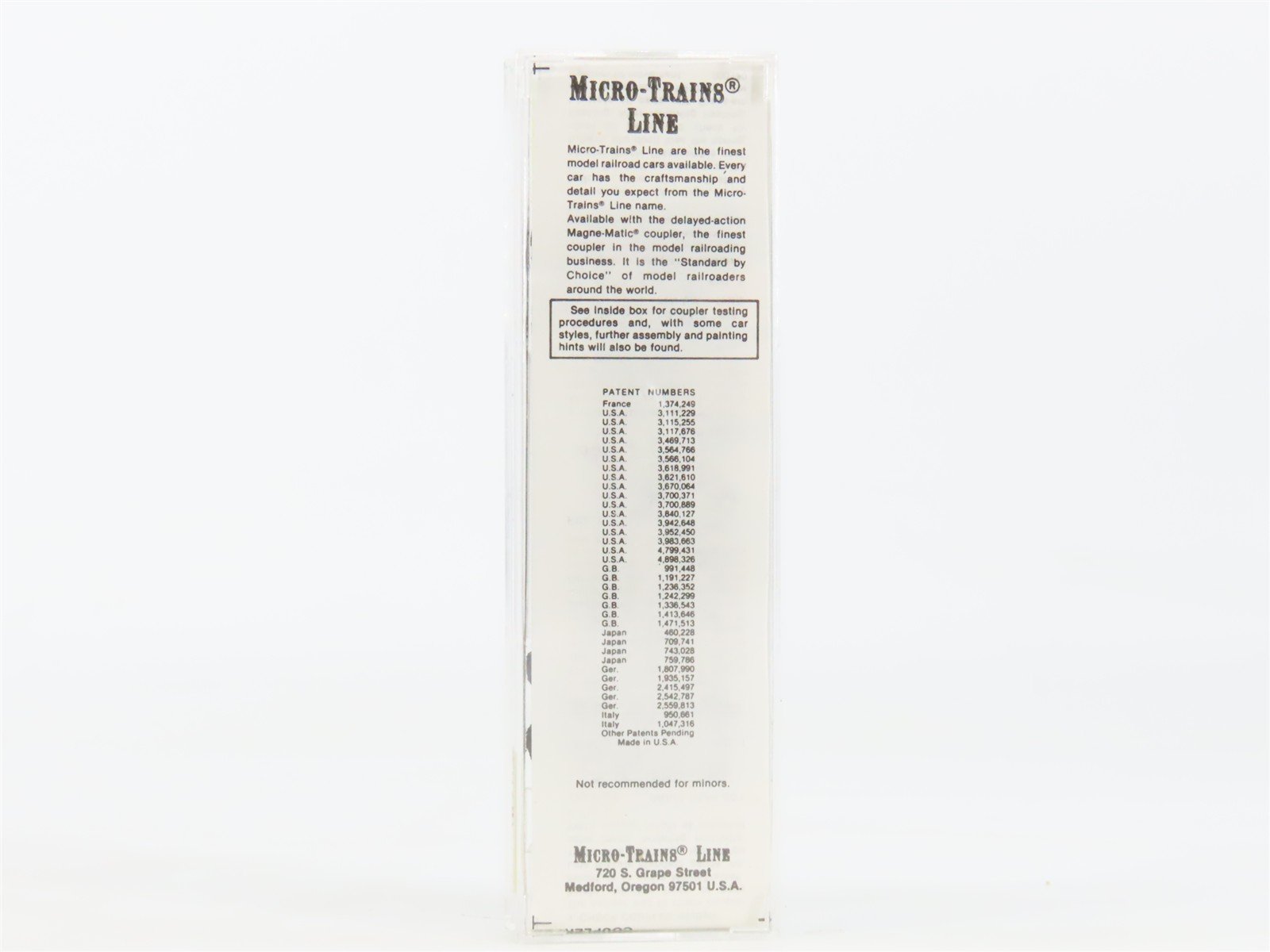 N Scale Micro-Trains MTL 24010 ROCK The Rock 40' Single Door Box Car #57717