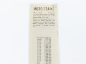 N Scale Kadee Micro-Trains MTL 23000 Dimensional Data 40' Double Door Box Car