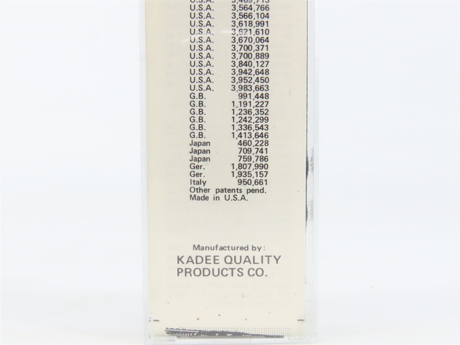 N Scale Kadee Micro-Trains MTL 23000 Dimensional Data 40' Double Door Box Car