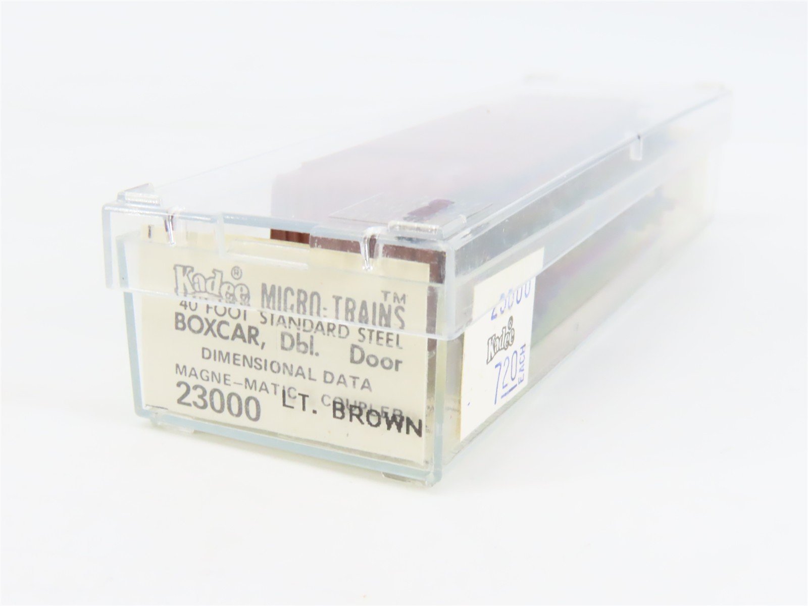 N Scale Kadee Micro-Trains MTL 23000 Dimensional Data 40' Double Door Box Car