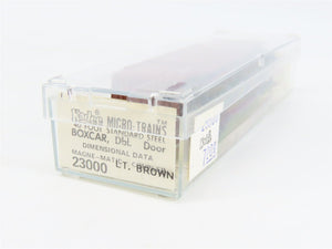 N Scale Kadee Micro-Trains MTL 23000 Dimensional Data 40' Double Door Box Car