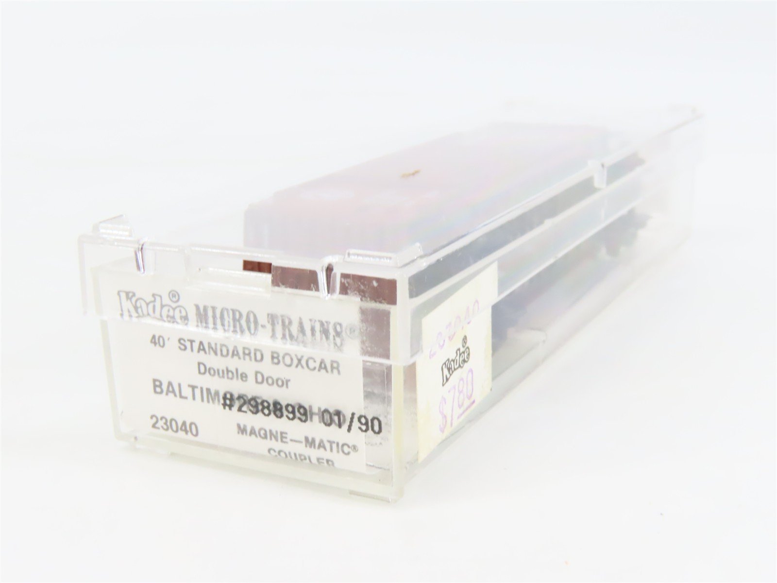 N Scale Kadee Micro-Trains MTL 23040 B&O Baltimore & Ohio 40' Box Car #298899