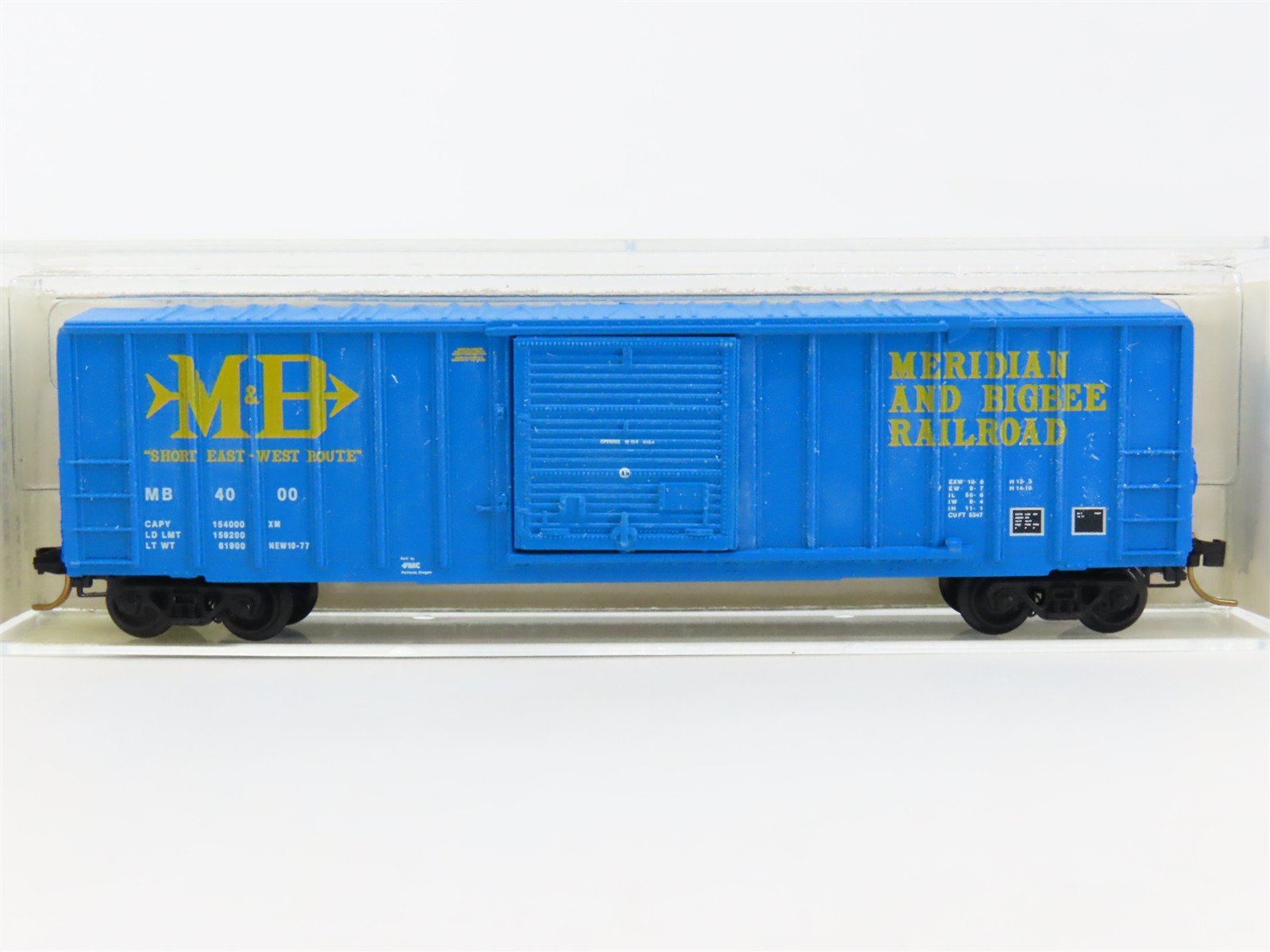N Scale Kadee Micro-Trains MTL 25120 MB Meridian & Bigbee 50' Box Car #4000