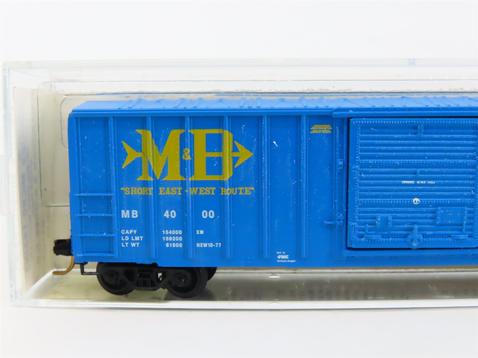 N Scale Kadee Micro-Trains MTL 25120 MB Meridian & Bigbee 50' Box Car #4000