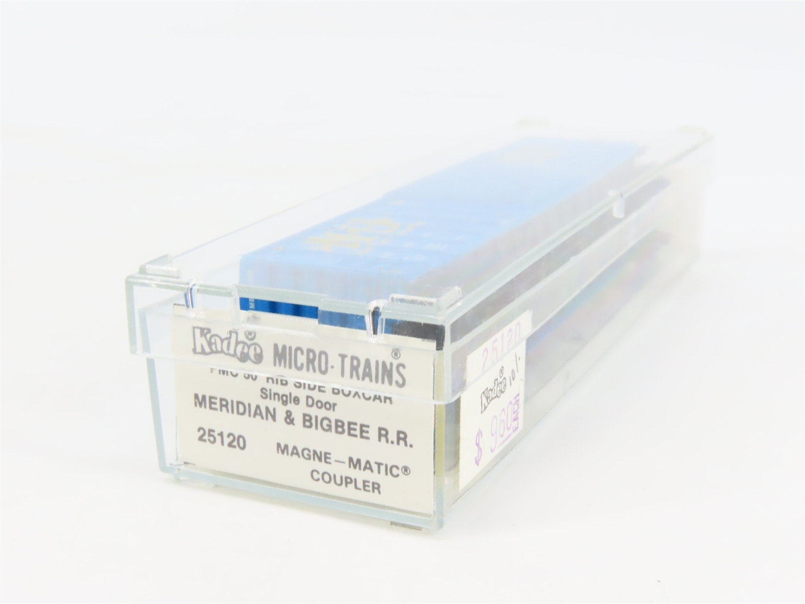 N Scale Kadee Micro-Trains MTL 25120 MB Meridian & Bigbee 50' Box Car #4000