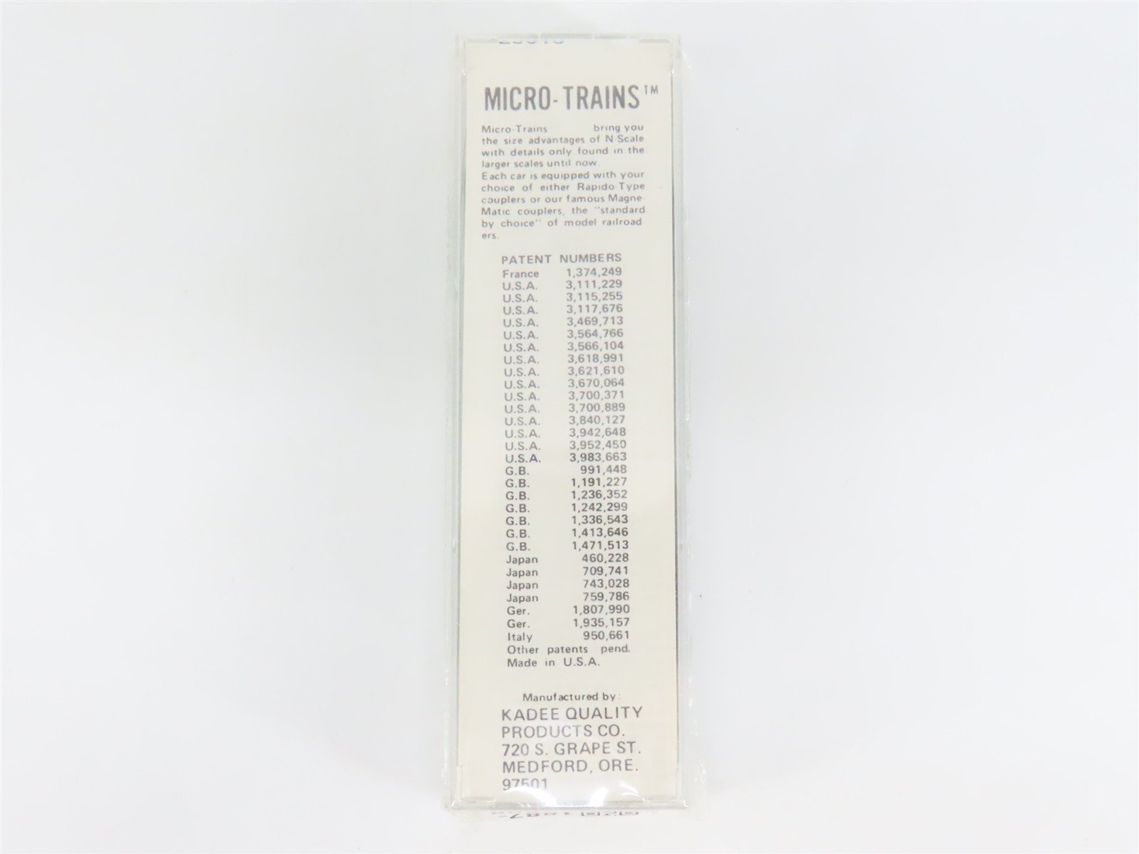 N Kadee Micro-Trains MTL 23010 AD&N Ashley Drew & Northern 40' Box Car #2415
