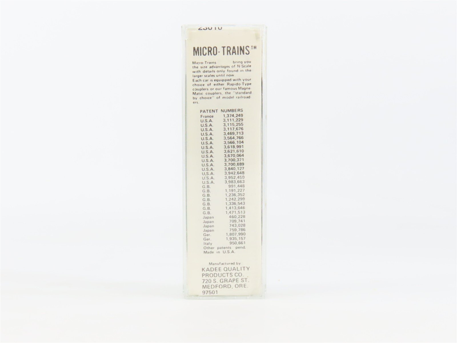 N Kadee Micro-Trains MTL 23010 AD&N Ashley Drew & Northern 40' Box Car #2415
