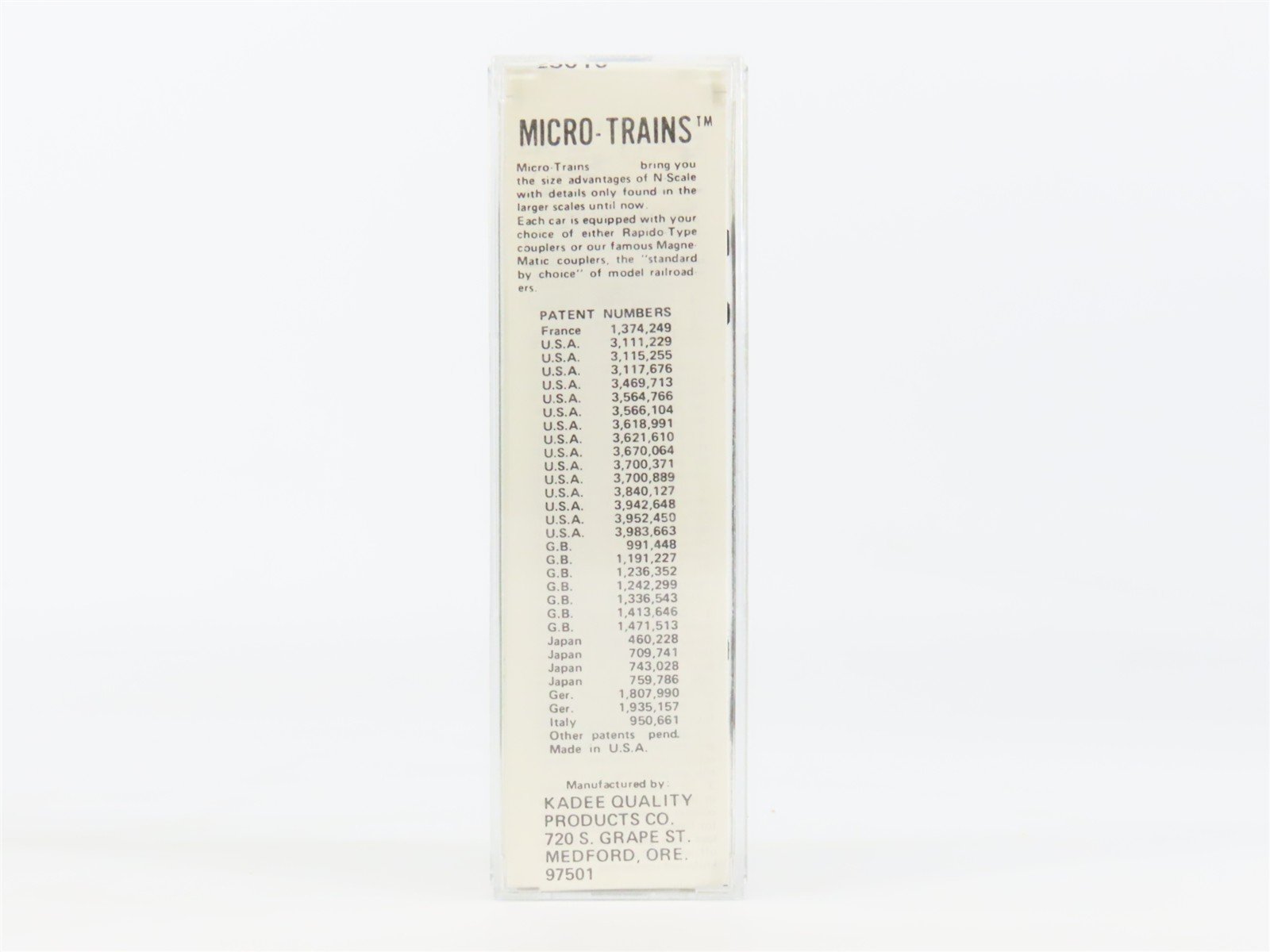 N Kadee Micro-Trains MTL 23010 AD&N Ashley Drew & Northern 40' Box Car #2415