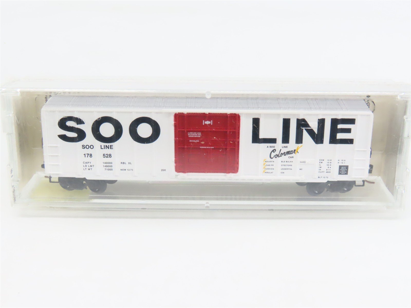 N Scale Kadee Micro-Trains MTL 27120 SOO Line Colormark 50' Box Car #178528