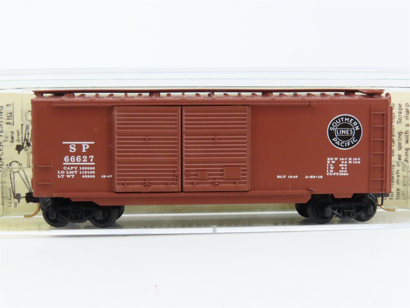 N Scale Kadee Micro-Trains MTL 23020 SP Southern Pacific 40' Box Car #66627