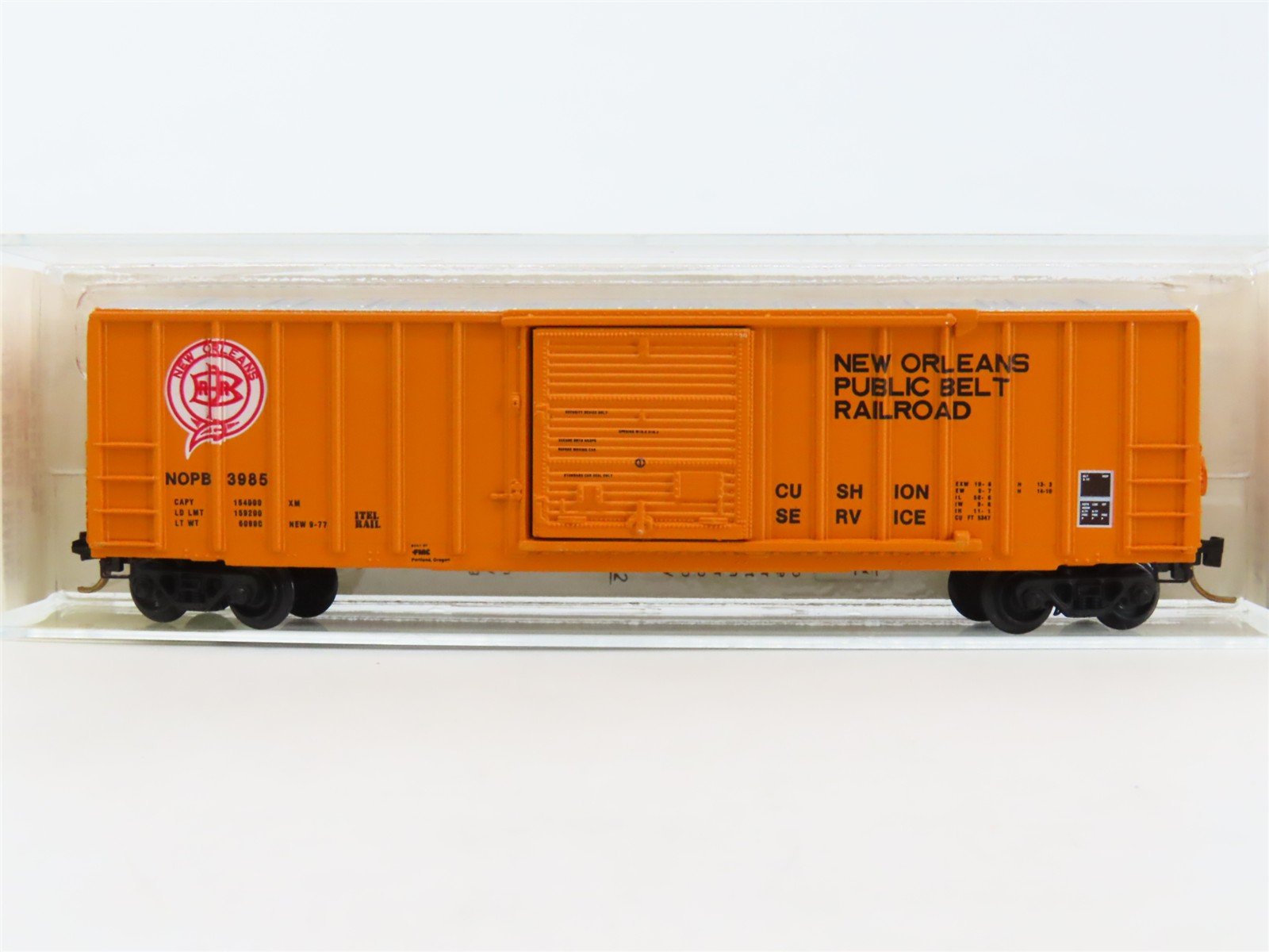 N Kadee Micro-Trains MTL 25110 NOPB New Orleans Publix Belt 50' Box Car #3985