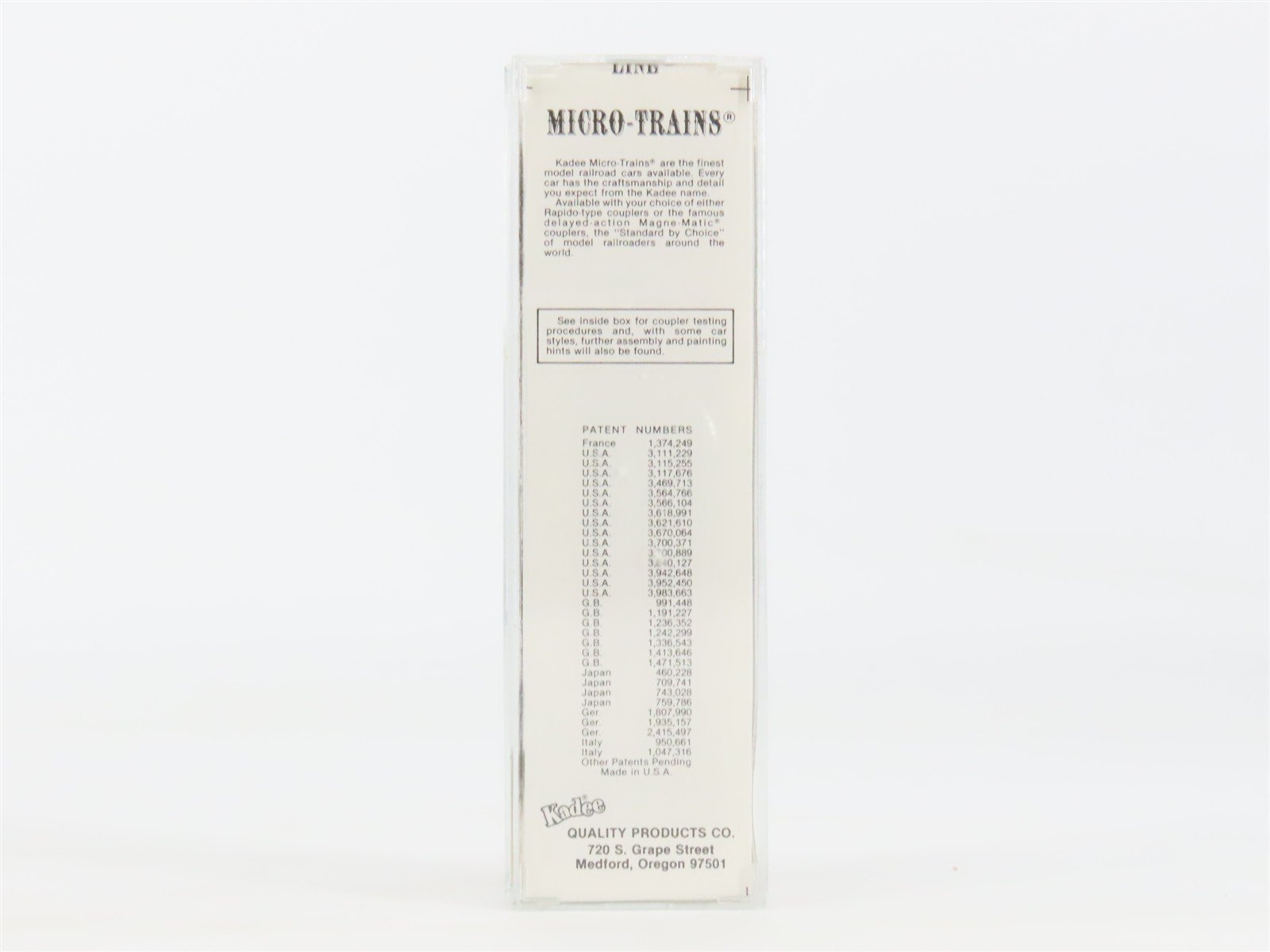 N Kadee Micro-Trains MTL 25110 NOPB New Orleans Publix Belt 50' Box Car #3985