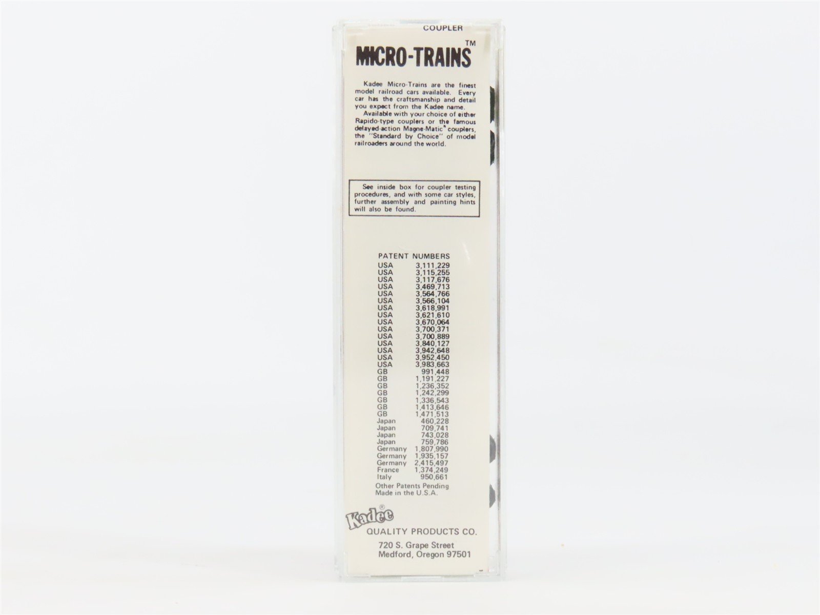 N Scale Kadee Micro-Trains MTL 25090 RV Rahway Valley 50' Rib Side Box Car #1014