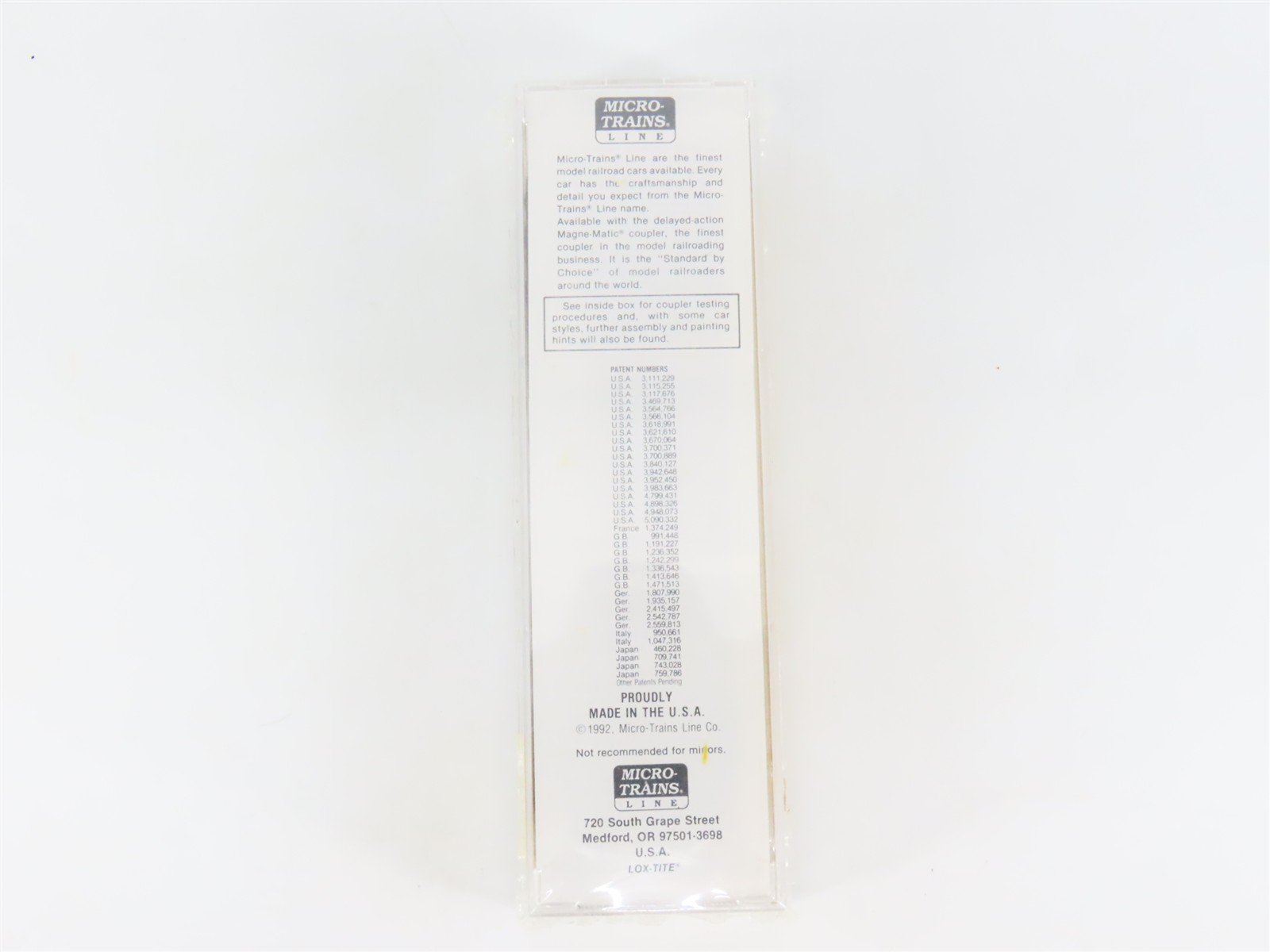 N Scale Micro-Trains MTL 30170 BN Union Railroad of Oregon 50' Box Car #223665