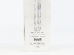 N Scale Micro-Trains MTL 30170 BN Union Railroad of Oregon 50' Box Car #223665