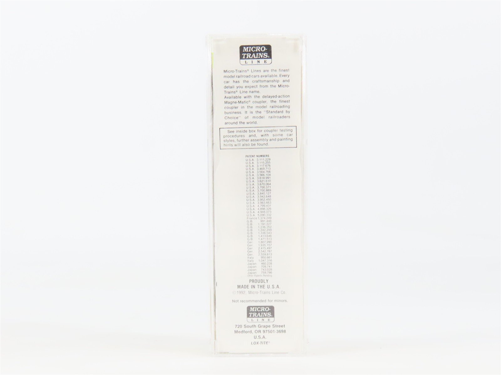 N Scale Micro-Trains MTL 30170 BN Union Railroad of Oregon 50' Box Car #223665