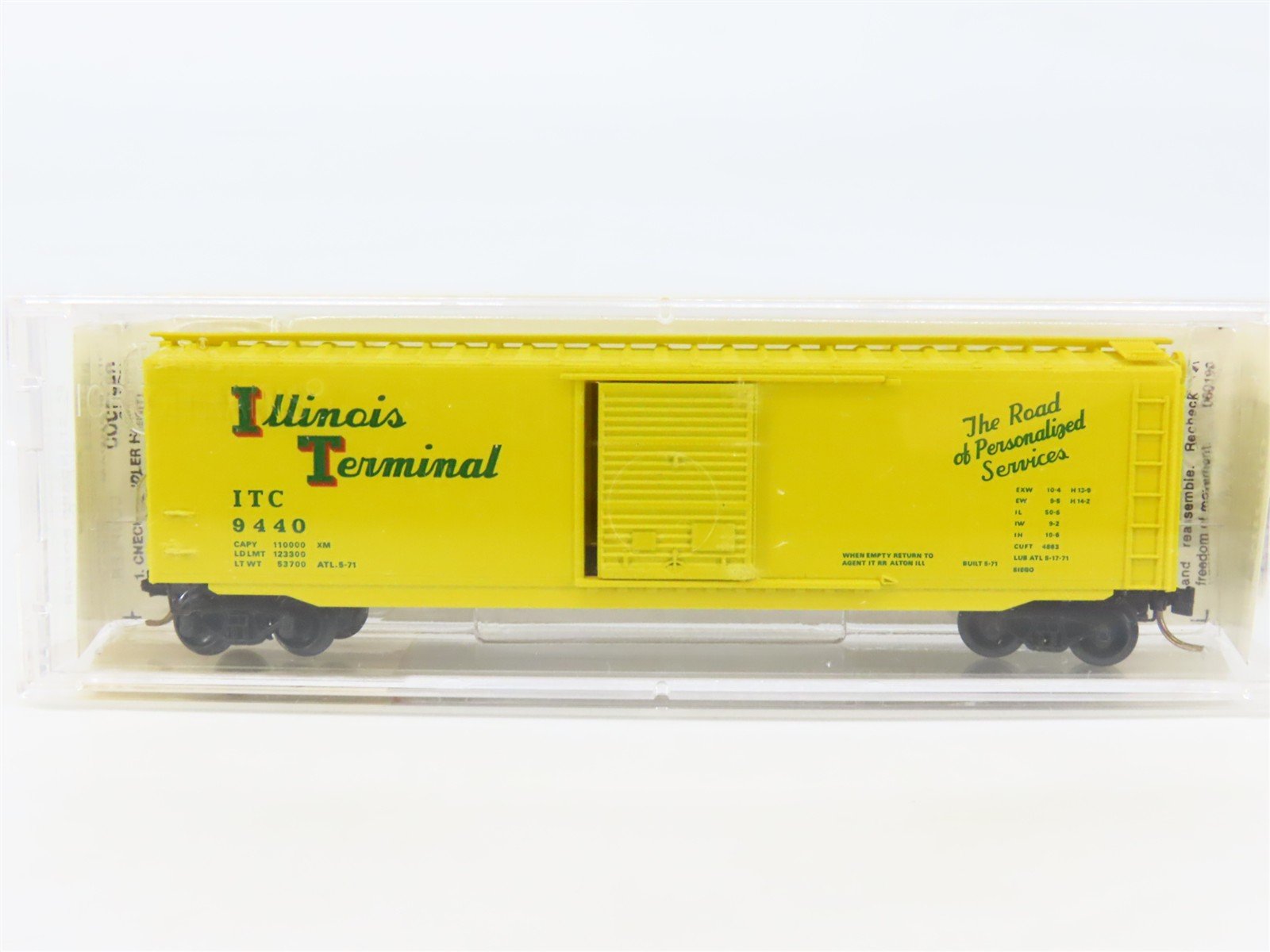 N Scale Micro-Trains MTL 31010 ITC Illinois Terminal 50' Box Car #9440