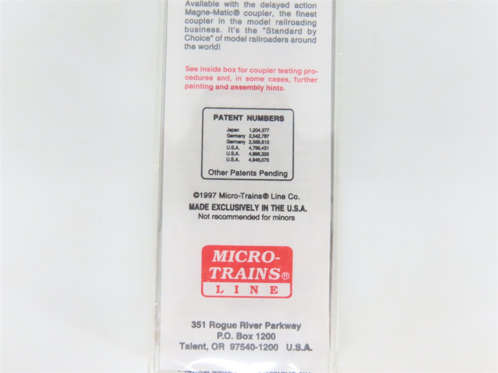 N Scale Micro-Trains MTL 30180 UP Union Pacific 50' Rib Side Box Car #300305
