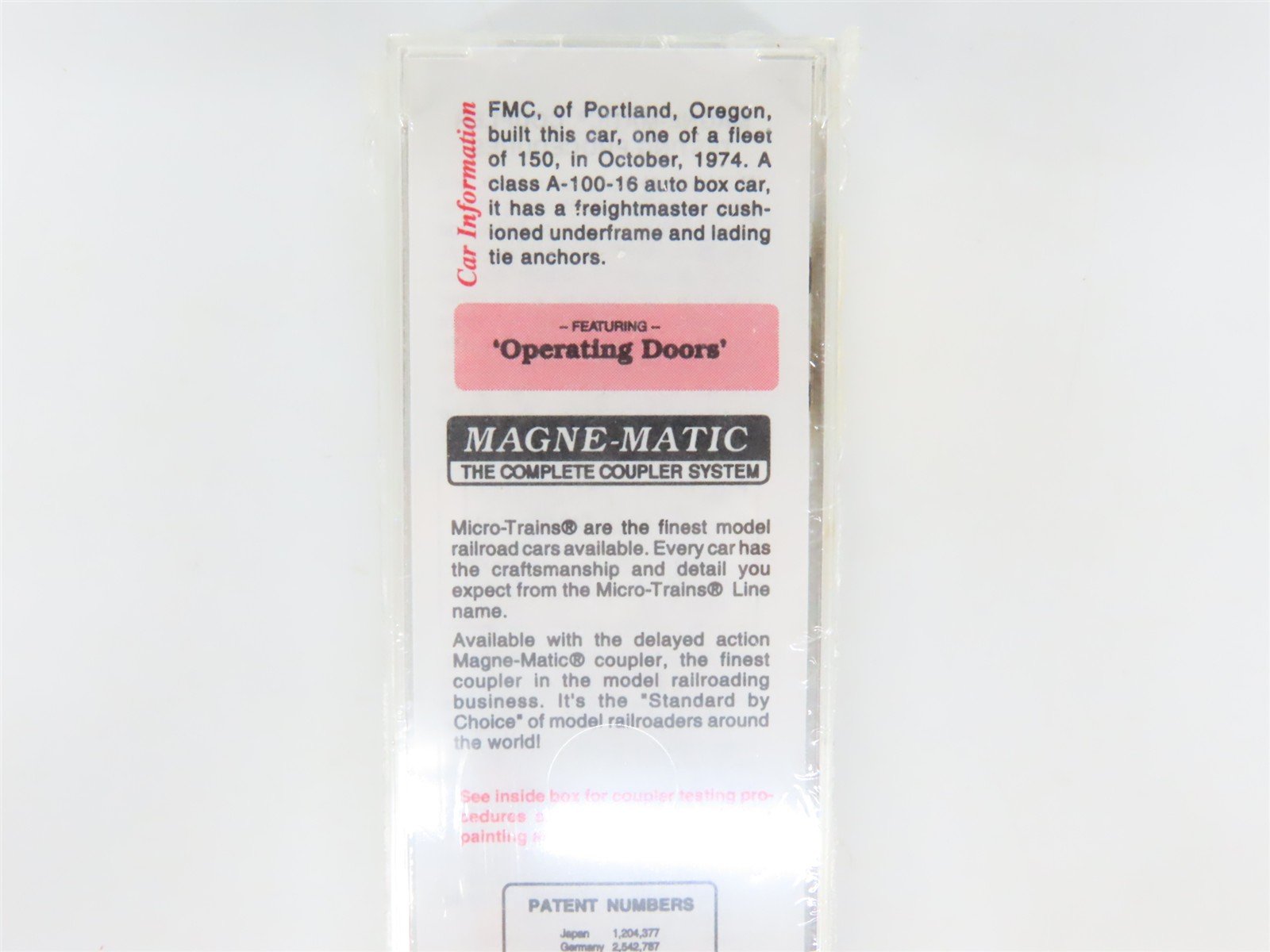 N Scale Micro-Trains MTL 30180 UP Union Pacific 50' Rib Side Box Car #300305