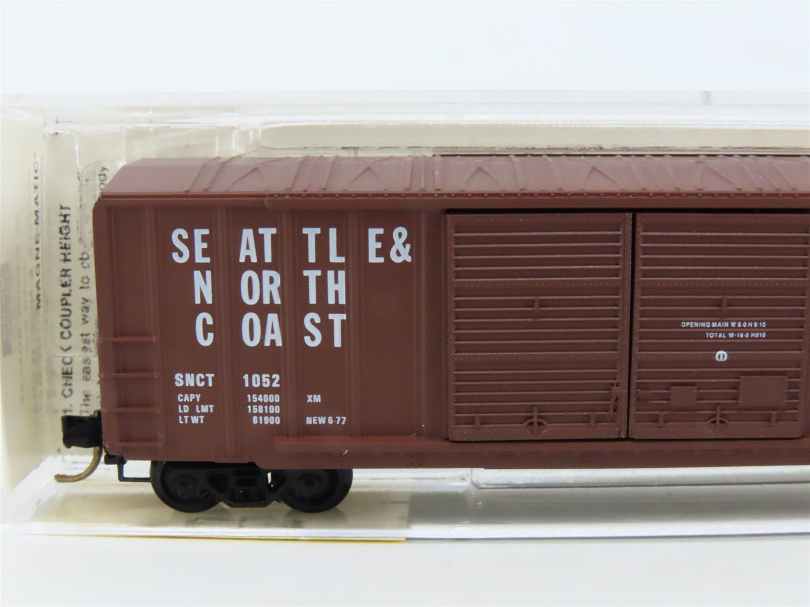 N Scale Micro-Trains MTL 30160 SNCT Seattle North Coast 50' Rib Side Boxcar 1052