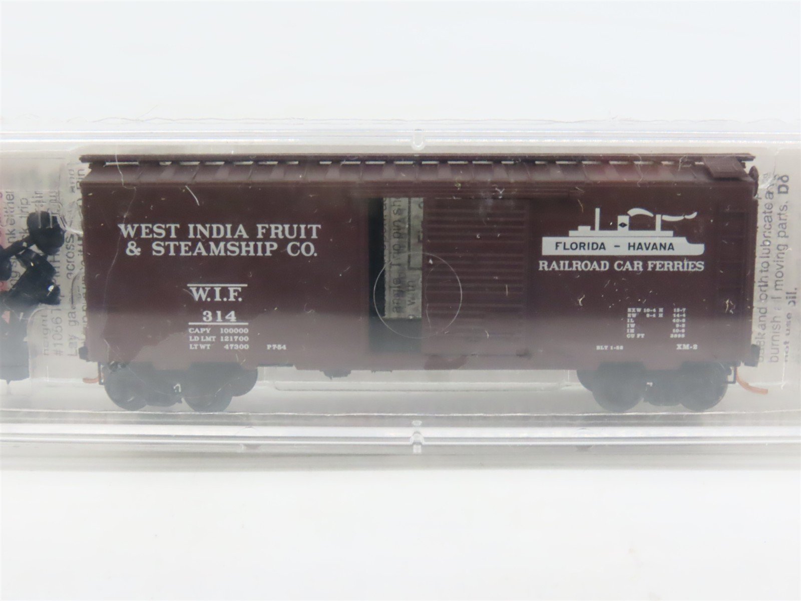 N Scale Micro-Trains MTL 20370 WIF West India Fruit & Steamship 40' Box Car #314