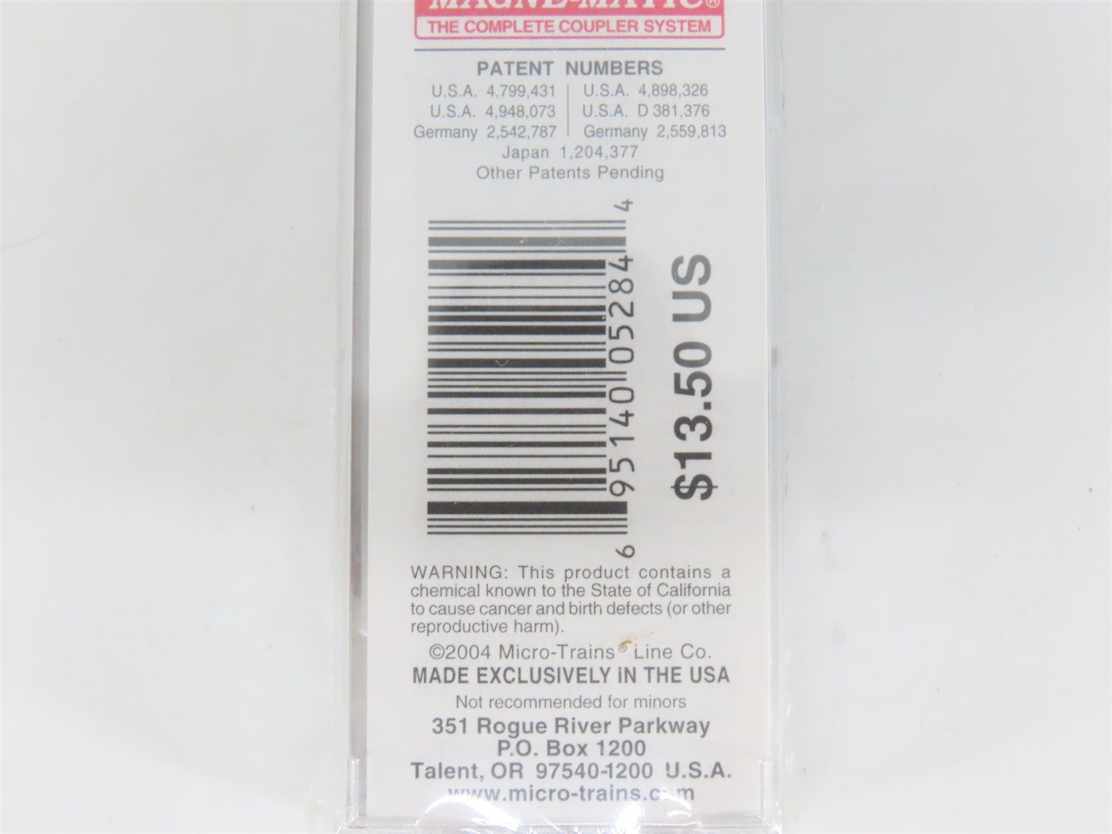 N Scale Micro-Trains MTL 20370 WIF West India Fruit & Steamship 40' Box Car #314