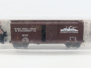 N Scale Micro-Trains MTL 20370 WIF West India Fruit & Steamship 40' Box Car #314