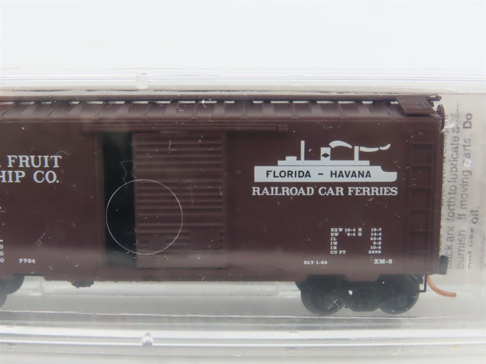 N Scale Micro-Trains MTL 20370 WIF West India Fruit & Steamship 40' Box Car #314