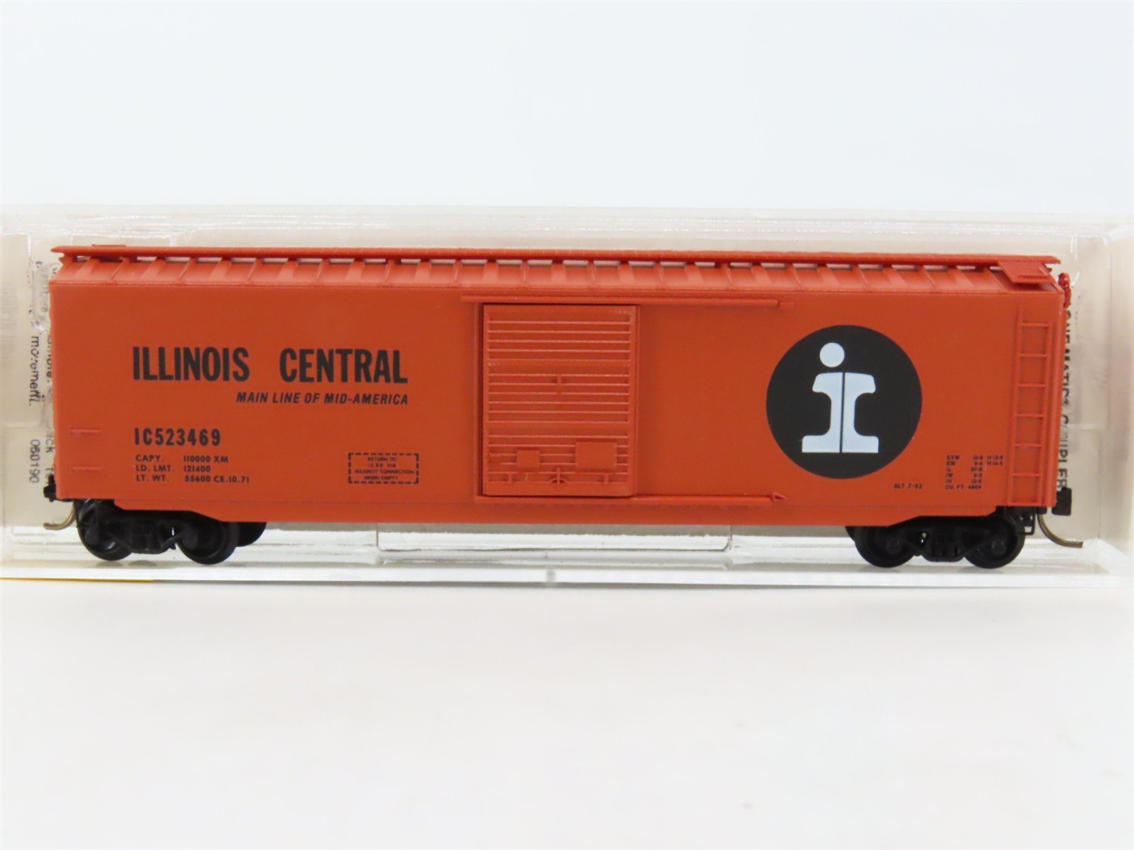 N Scale Micro-Trains MTL 31030 IC Illinois Central 50' Box Car #523469