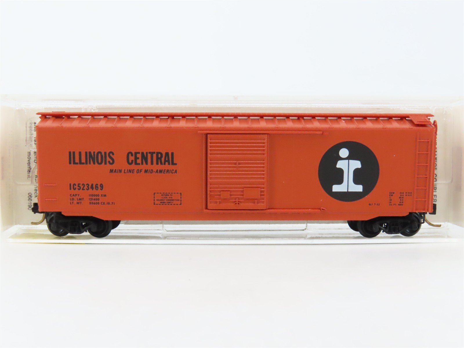 N Scale Micro-Trains MTL 31030 IC Illinois Central 50' Box Car #523469