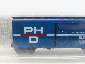 N Scale Micro-Trains MTL 20150 PHD St. Clair Blue Water Route 40' Box Car #1305