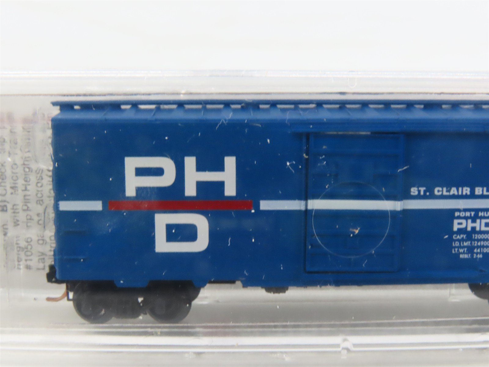 N Scale Micro-Trains MTL 20150 PHD St. Clair Blue Water Route 40' Box Car #1305